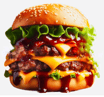 BBQ Half Pounder Double Cheese Burger 